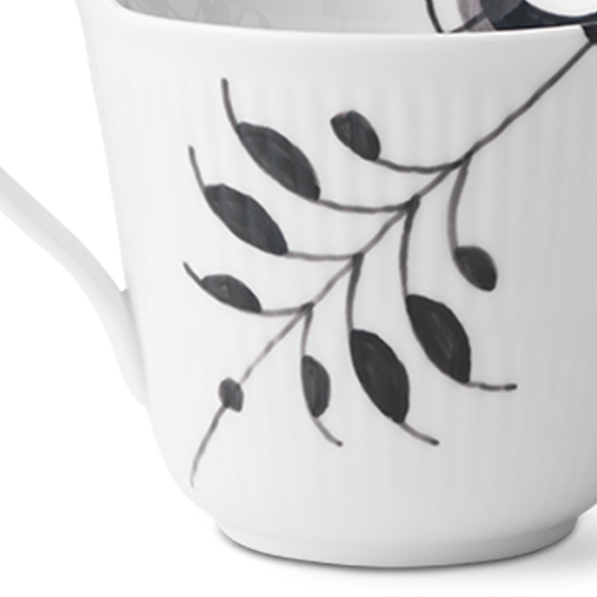 Zoom billed af Sort Mega Riflet Højhankskop 33 cl